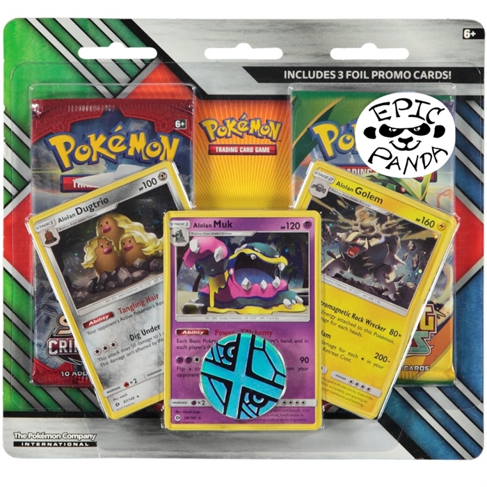 Enhanced 2-Pack Blister (Dugtrio, Muk, Golem) - Pokemon kort